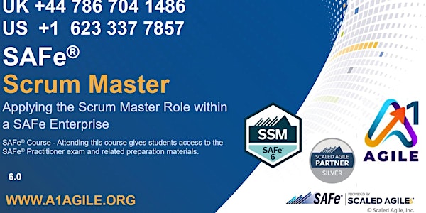 Scrum Master, SAFe 6 Certification, Remote Training, 8/9May