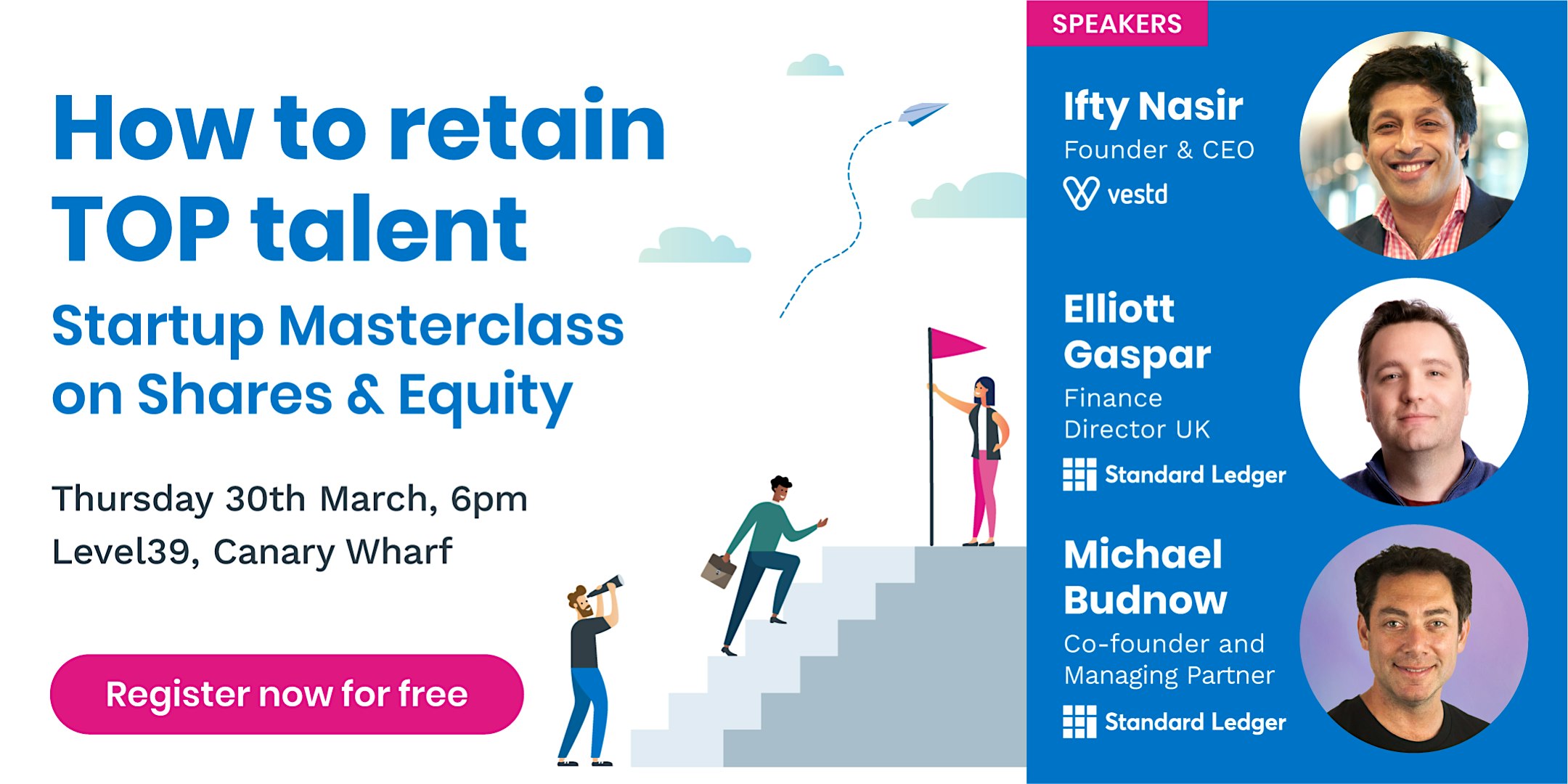 How to retain TOP talent: Startup Masterclass on Shares and Equity [30Mar]