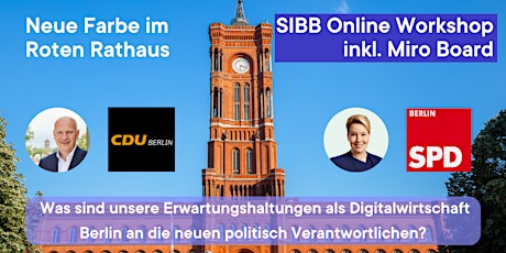 Neue Farbe im Roten Rathaus - SIBB Online Workshop inkl. Miro Board