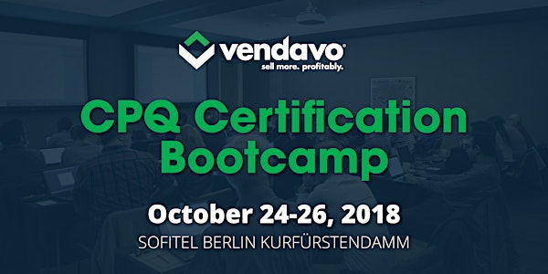 Vendavo CPQ Certification Bootcamp
