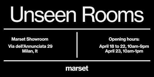 Marset | Unseen Rooms