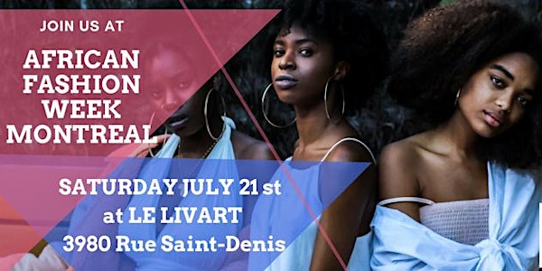 African Fashion Week Montreal 2018