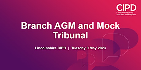 Branch AGM and Mock Tribunal primary image