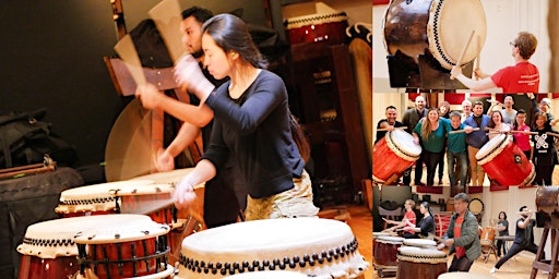 Primaire afbeelding van Japanese Taiko "Thunder Drum" Workshop, Demo, & Jam Session