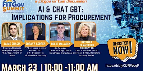 FITGov Summit Webinar: AI and ChatGPT Implications in Procurement