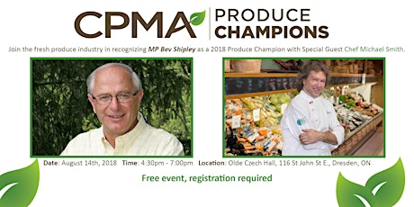 CPMA Recognizes MP Bev Shipley - Produce Champion 2018 primary image