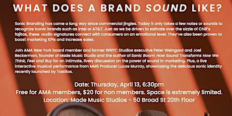 Hauptbild für Sonic Branding: What Does a Brand Sound Like?