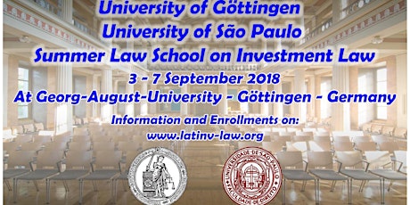 Imagem principal do evento University of Göttingen - University of São Paulo Summer Law School on Investment Law