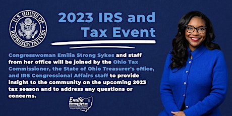 2023 IRS and Tax Event with Congresswoman Emilia Sykes