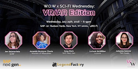 W.O.W x SCI-FI Wednesdays (Women of Wearable Technology): VR/AR Edition primary image