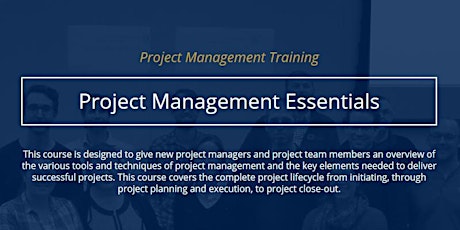 Project Management Essentials [In-person]