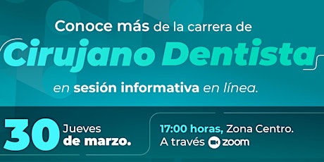 Imagen principal de Sesión informativa - Cirujano Dentista