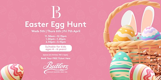 Blanchardstown Centre Easter Egg Hunt for kids , suitable age 4yrs - 6yrs