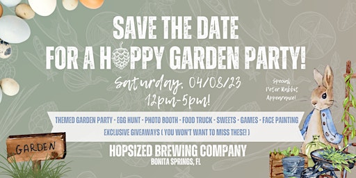 Hoppy Easter Garden Party At Hopsized Brewing