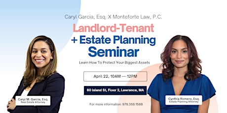 FREE Landlord-Tenant + Estate Planning Seminar primary image