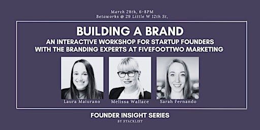 Building a Brand: An Interactive Workshop for Startup Founders