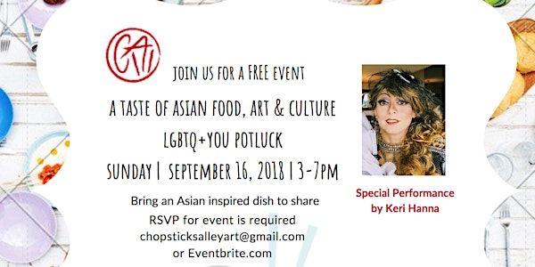 Chopsticks Alley LGBTQ+YOU Potluck and Art Class 