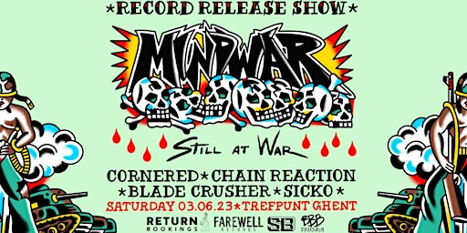 MINDWAR record release show // Trefpunt // Ghent // Return Bookings primary image