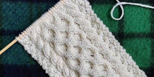 Knit an Irish Aran Scarf from Irish Wool primary image