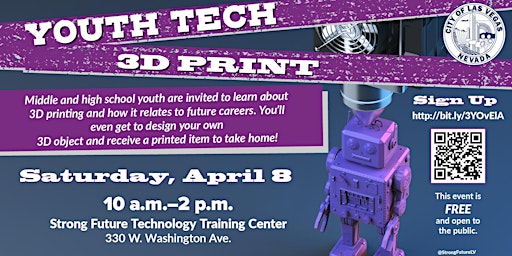 Youth Tech 3D Print  - A Career Exploration Event
