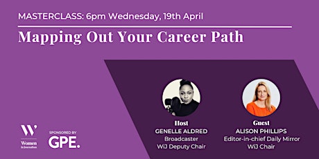 Imagen principal de LIVE Masterclass: Mapping Out Your Career Path: 6pm Wednesday, 19th April