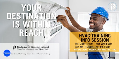 Spring 2023 Open HVAC Info Session Event - CUNY CSI Workforce