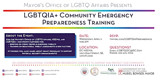 LGBTQIA+ Emergency Preparedness Training