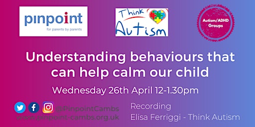 Understanding behaviours that can help calm our child