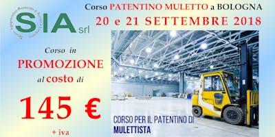 Corso PATENTINO MULETTISTA BOLOGNA Corso PATENTINO MULETTISTA BOLOGNA