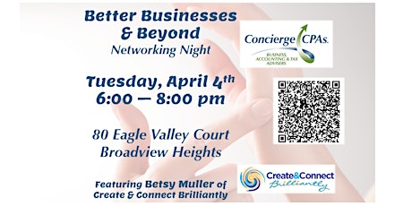 Better Businesses & Beyond Networking Night at Concierge CPAs
