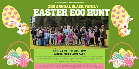 3rd Annual Black Family Easter Egg Hunt