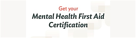 Mental Health First Aid (MHFA) - Blended/In Person