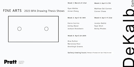 Openings: BFA Drawing Thesis Exhibitions