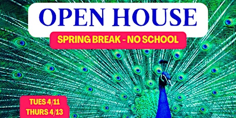 Spring Break Means No School!!  Muddy Paws Open House