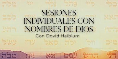 Imagen principal de Sesiones individuales con tu nombre de Dios con David Heiblum | Argentina