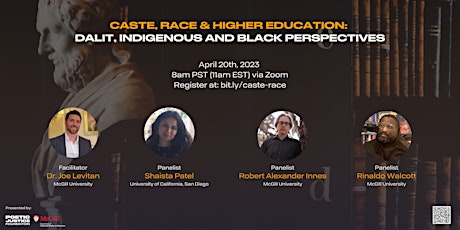 Caste, Race and Higher Education: Dalit, Indigenous and Black Perspectives