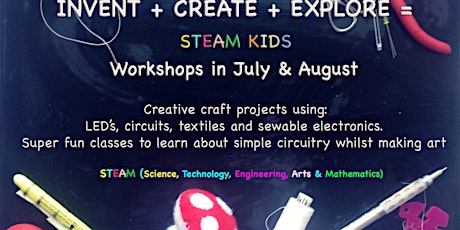 Invent + Create + Explore = STEAM KIDS primary image