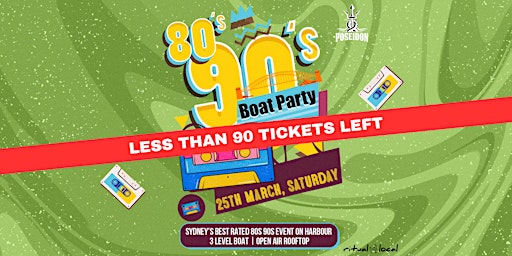 Boat Party | 80s 90s Retro Classics | Open Air Rooftop - THIS SATURDAY
