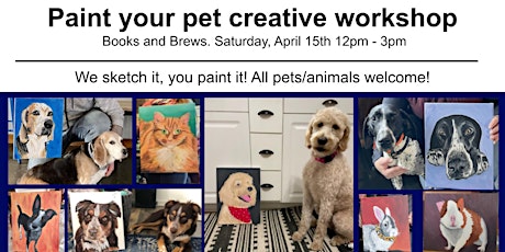 Paint your pet @ Books and Brews!