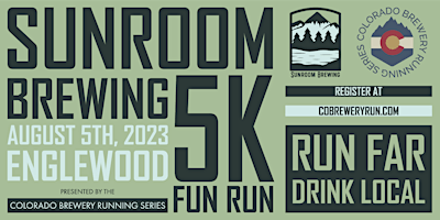 Sunroom Brewing 5k event logo