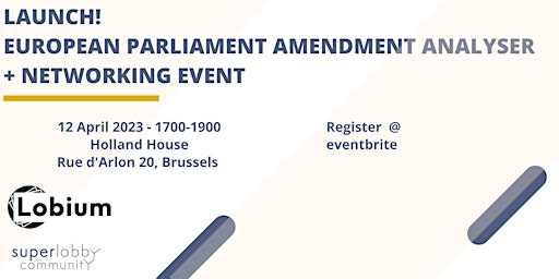 Launch: EU Parliament Amendment Analyser