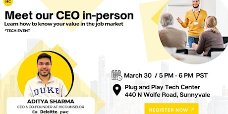 Meet Our CEO In-person : Learn how to know your value in the job market
