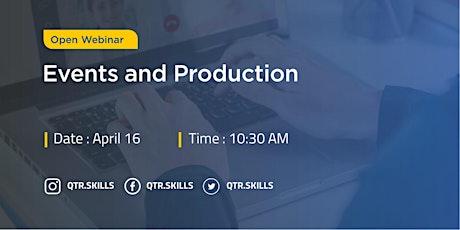 Events and Production - Free Webinar