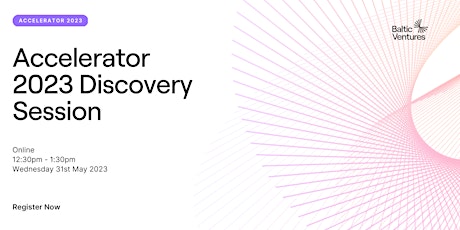 Accelerator 2023 Discovery Session (Online)