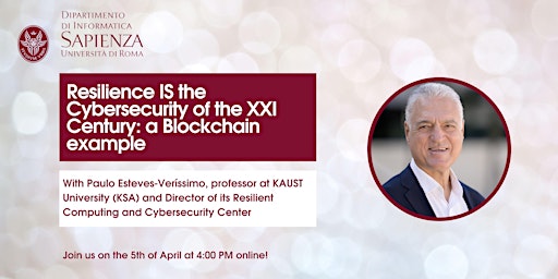 Resilience IS the Cybersecurity of the XXI Century: A Blockchain example