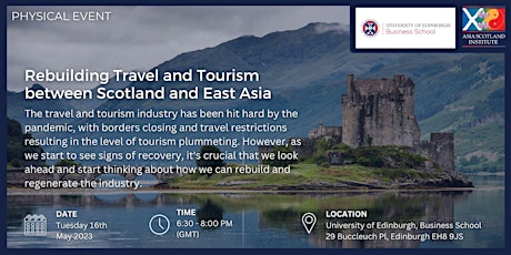 Rebuilding Travel and Tourism between Scotland and East Asia primary image