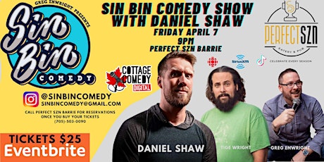 Sin Bin Comedy Show with Daniel Shaw