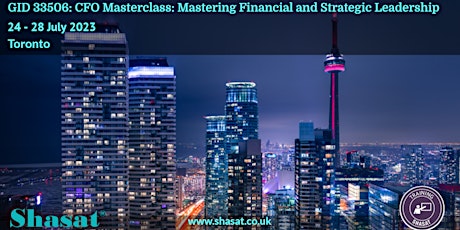 GID 33506: CFO Masterclass: Mastering Financial and Strategic Leadership