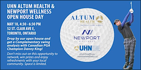 UHN Altum Health and Newport Wellness Open House