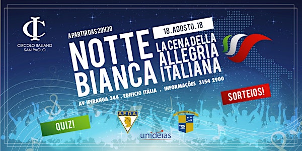 NOTTE BIANCA - LA CENA DELL' ALLEGRIA